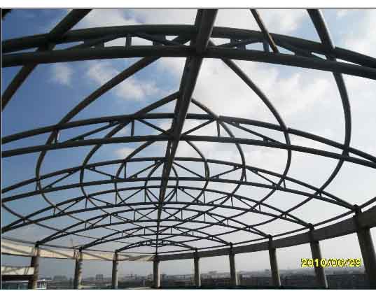 荆门中煤朔州宾馆管桁架工程